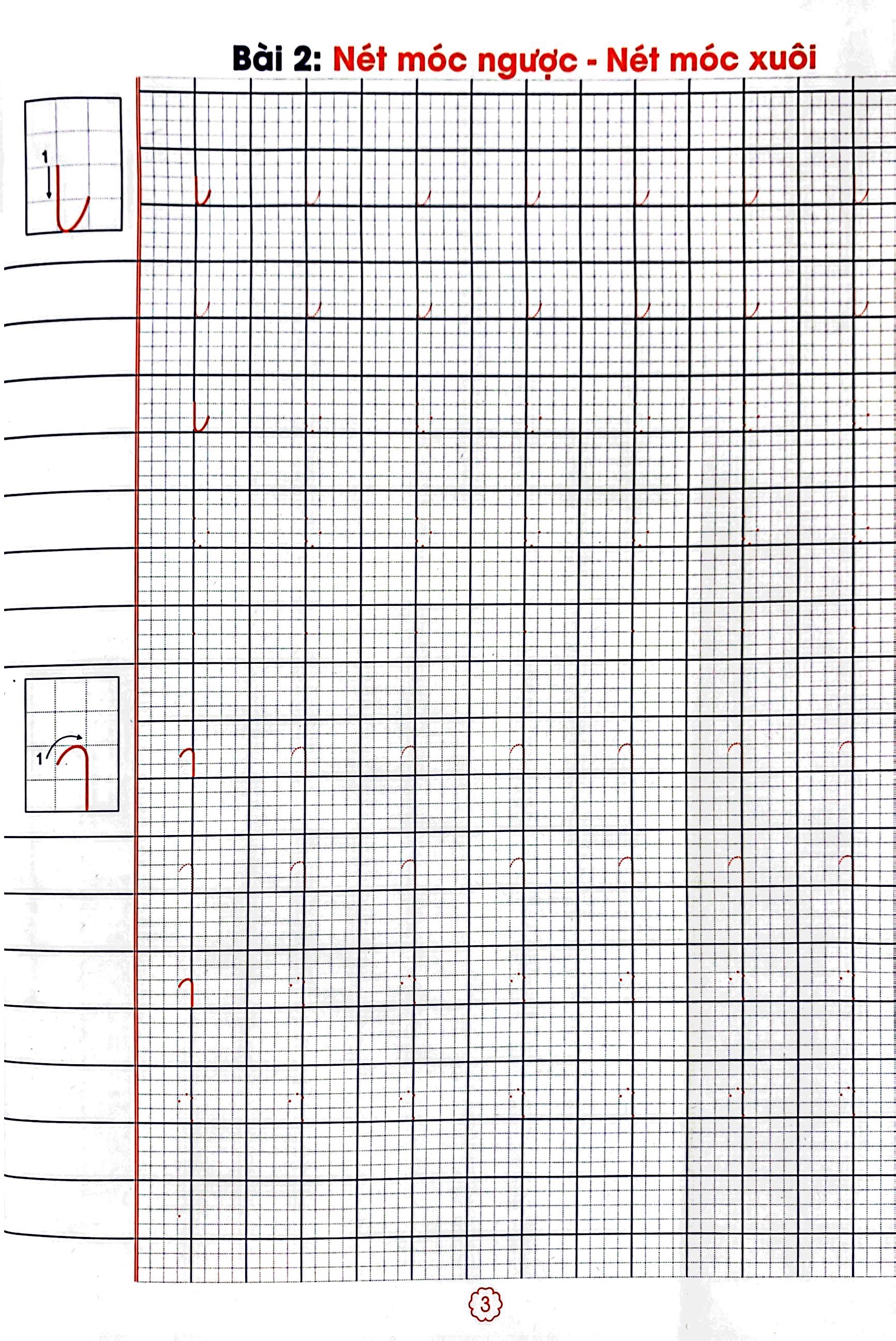 bộ vở tập viết có mẫu chữ (chuẩn bị tâm thế cho bé vào lớp 1 và học sinh lớp 1 - quyển 1) - Ảnh 5