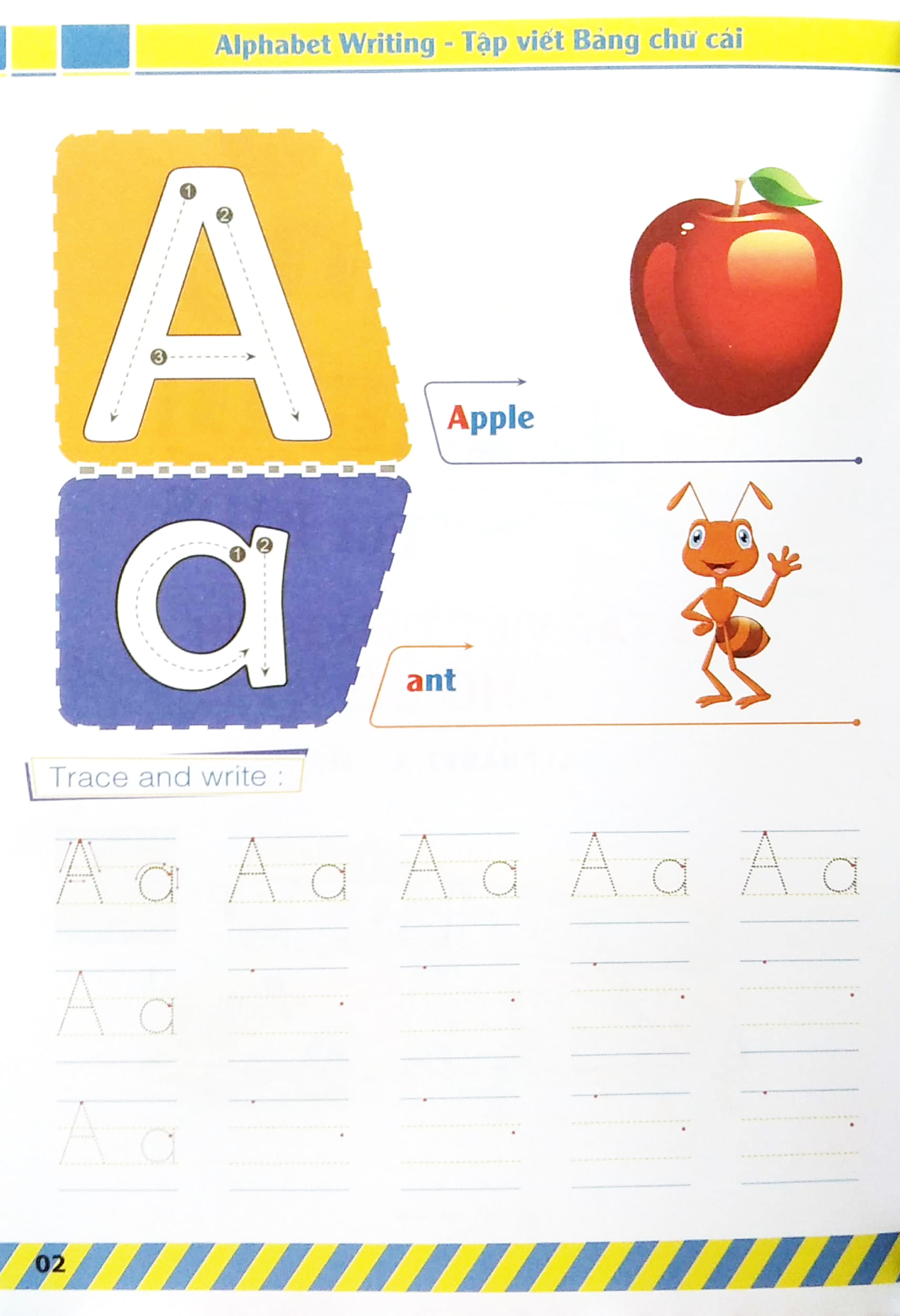 bộ vở tập viết tiếng anh cho bé - tập 1 - Ảnh 3