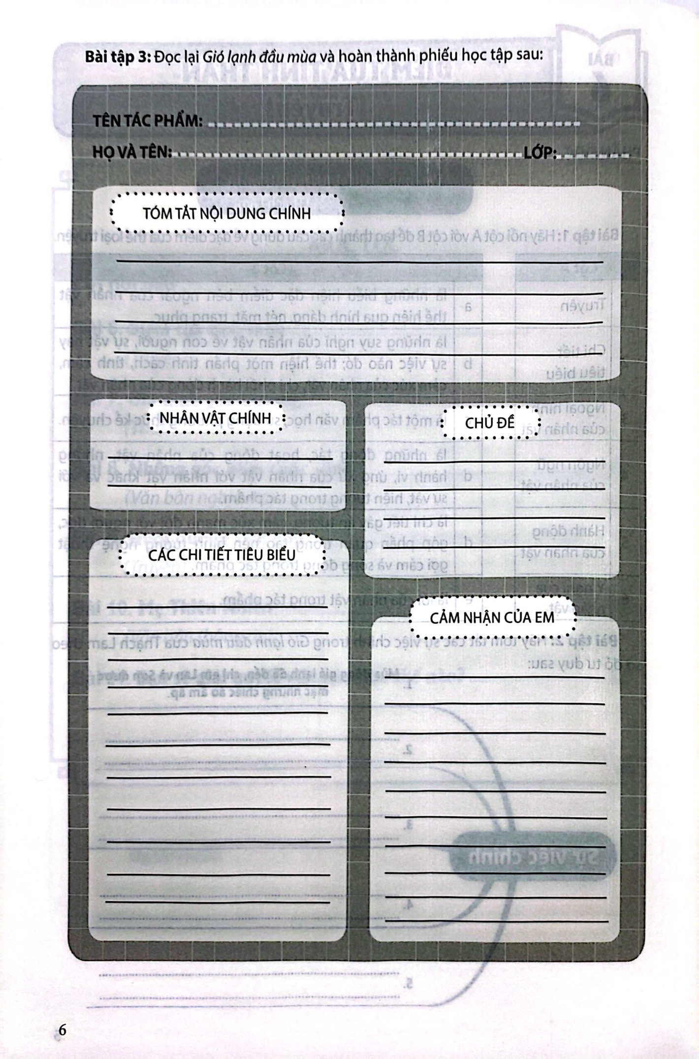 Bộ Vở Thực Hành Ngữ Văn 6 - Tập 2 (Chân Trời Sáng Tạo) (Chuẩn) - Ảnh 5