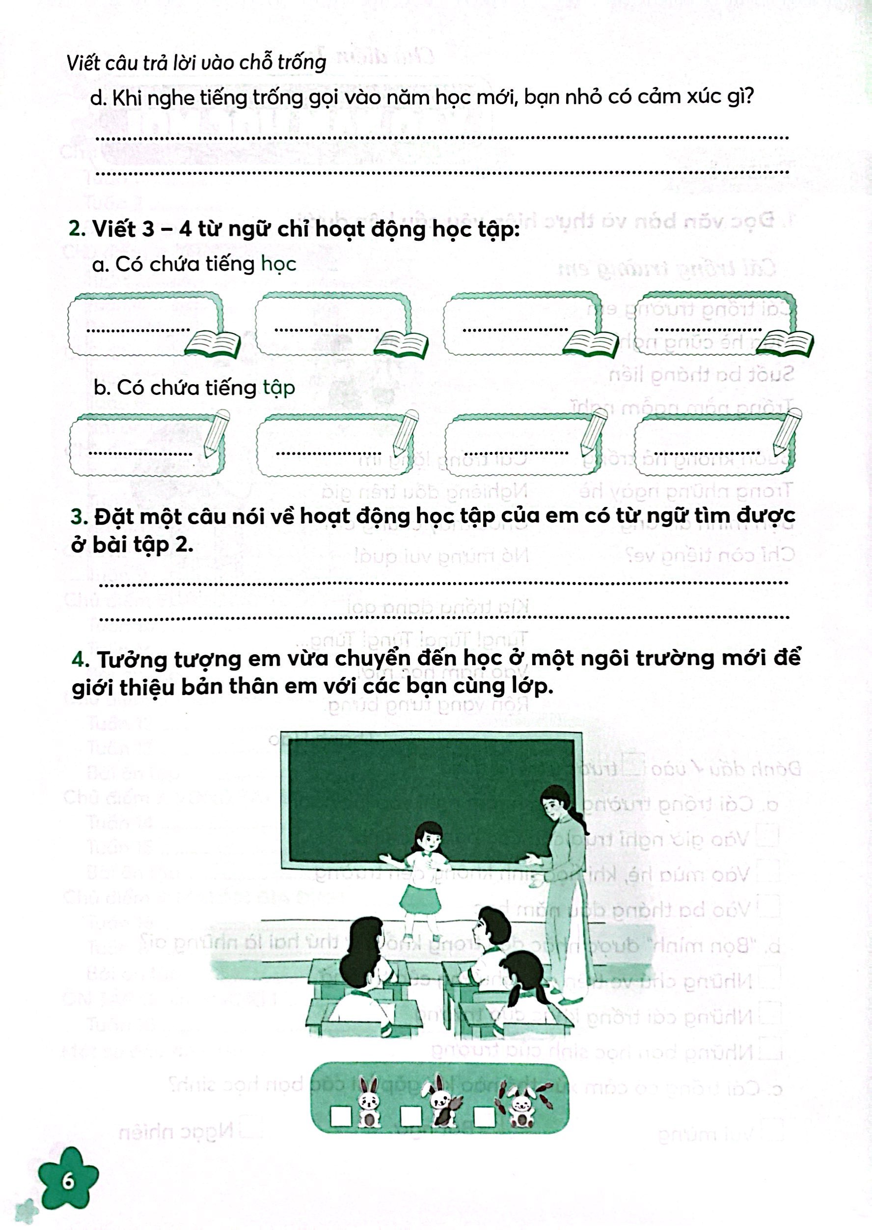 bộ vở thực hành tiếng việt 3 - tập 1 (chân trời sáng tạo) (2022) - Ảnh 6