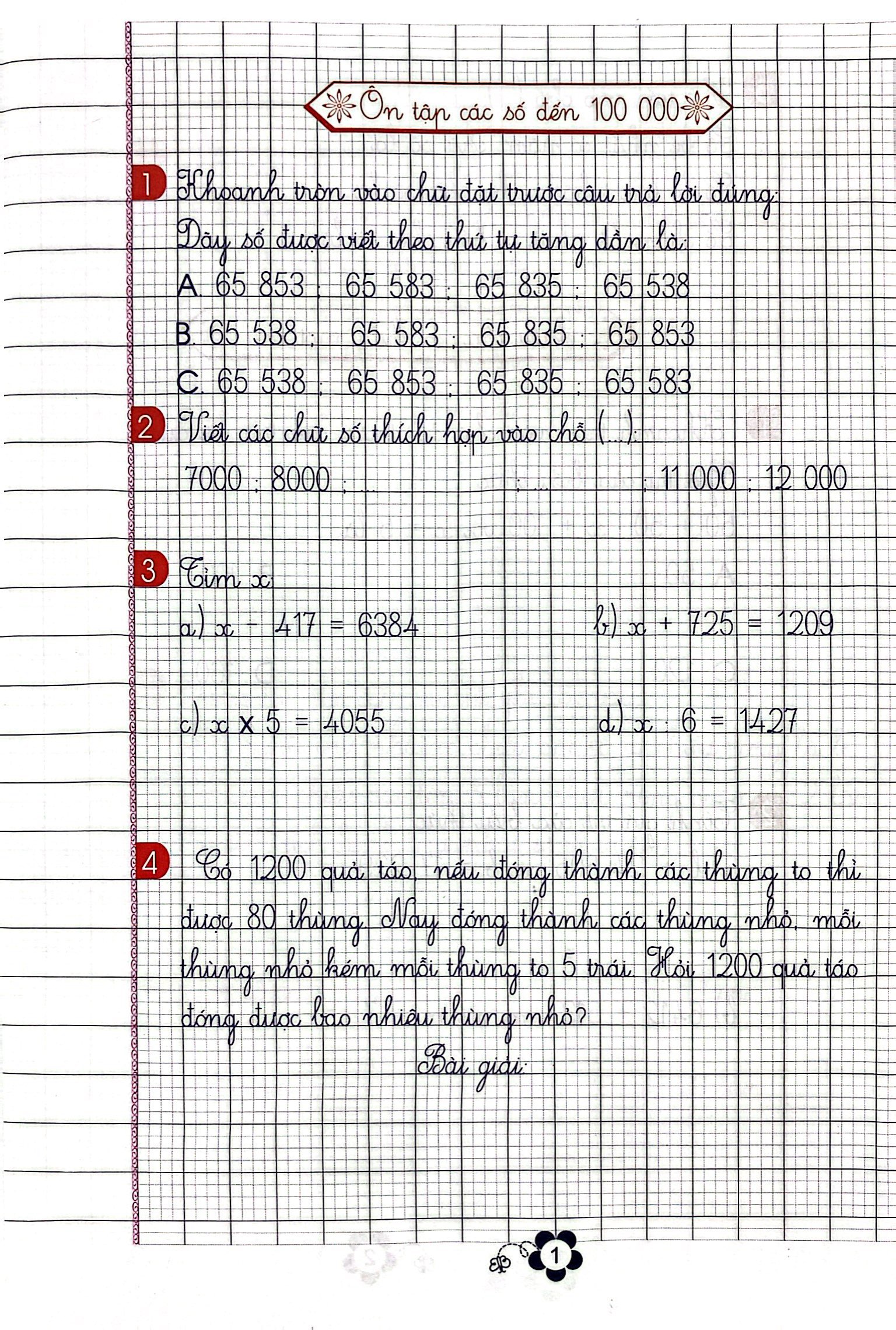 bộ vở thực hành toán lớp 4 - quyển 1 - Ảnh 3
