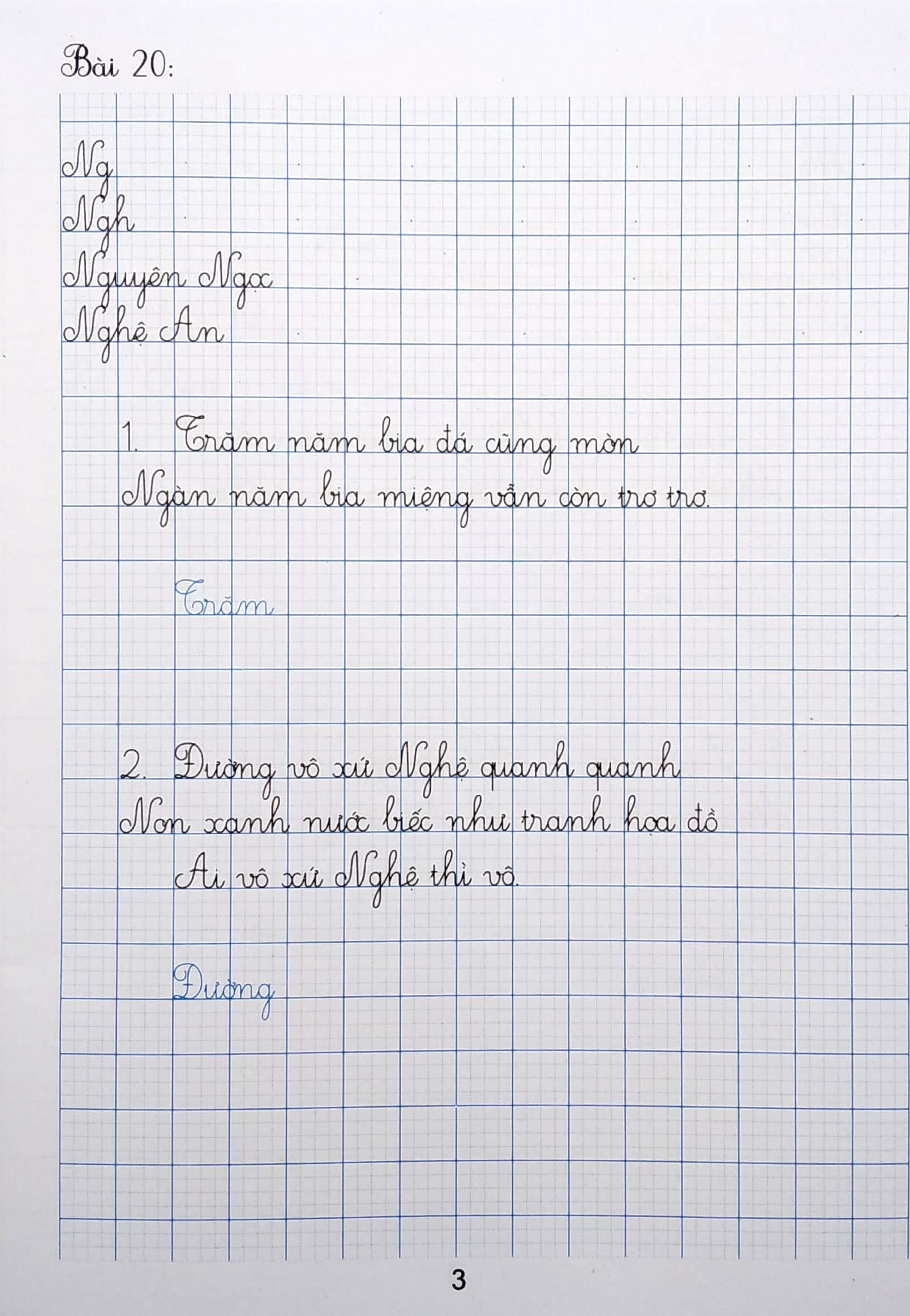 bộ vở viết đúng, viết đẹp lớp 3 - tập 2 (dùng chung cho các bộ sách giáo khoa hiện hành) - Ảnh 5