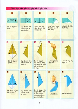 bộ vui cùng xếp giấy origami - tập 6 - Ảnh 5