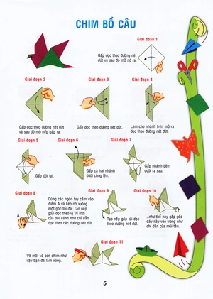 bộ vui cùng xếp giấy origami - tập 6 - Ảnh 7