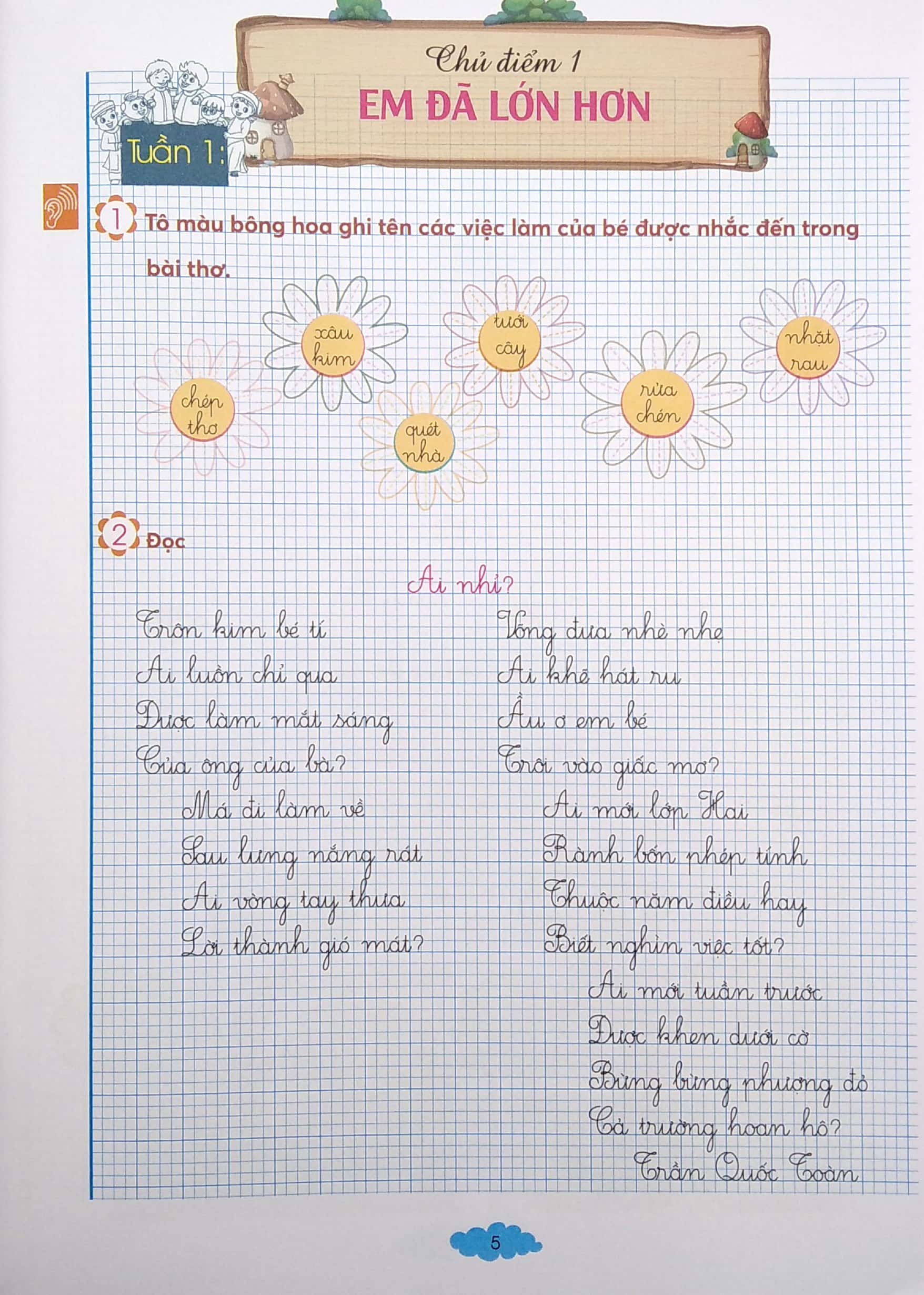 bộ vui học tiếng việt lớp 2 - tập 1 (dành cho buổi thứ hai - bộ sách chân trời sáng tạo) - Ảnh 5