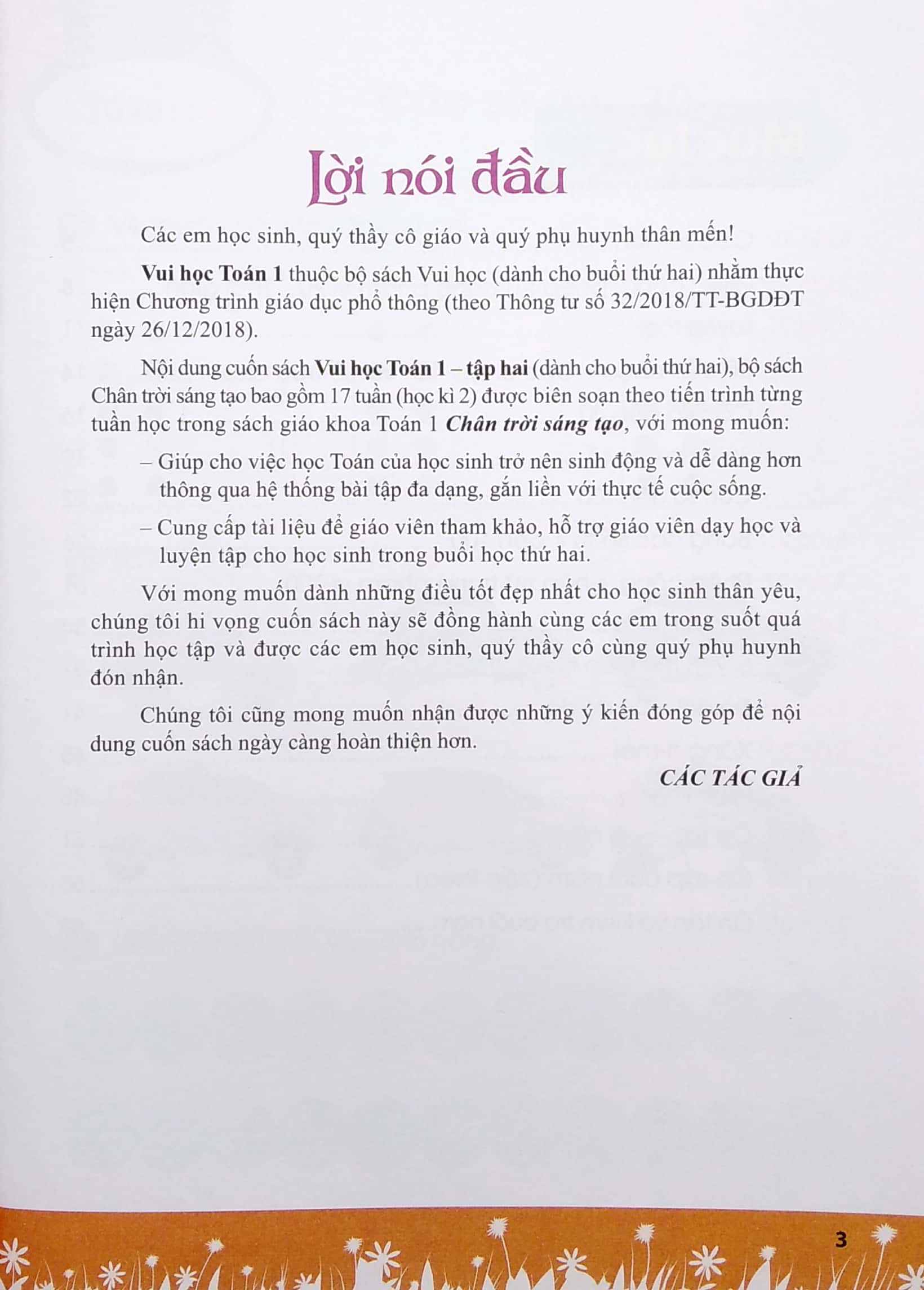 bộ vui học toán 1 - tập 2 (dành cho buổi thứ hai - bộ sách chân trời sáng tạo) - Ảnh 3