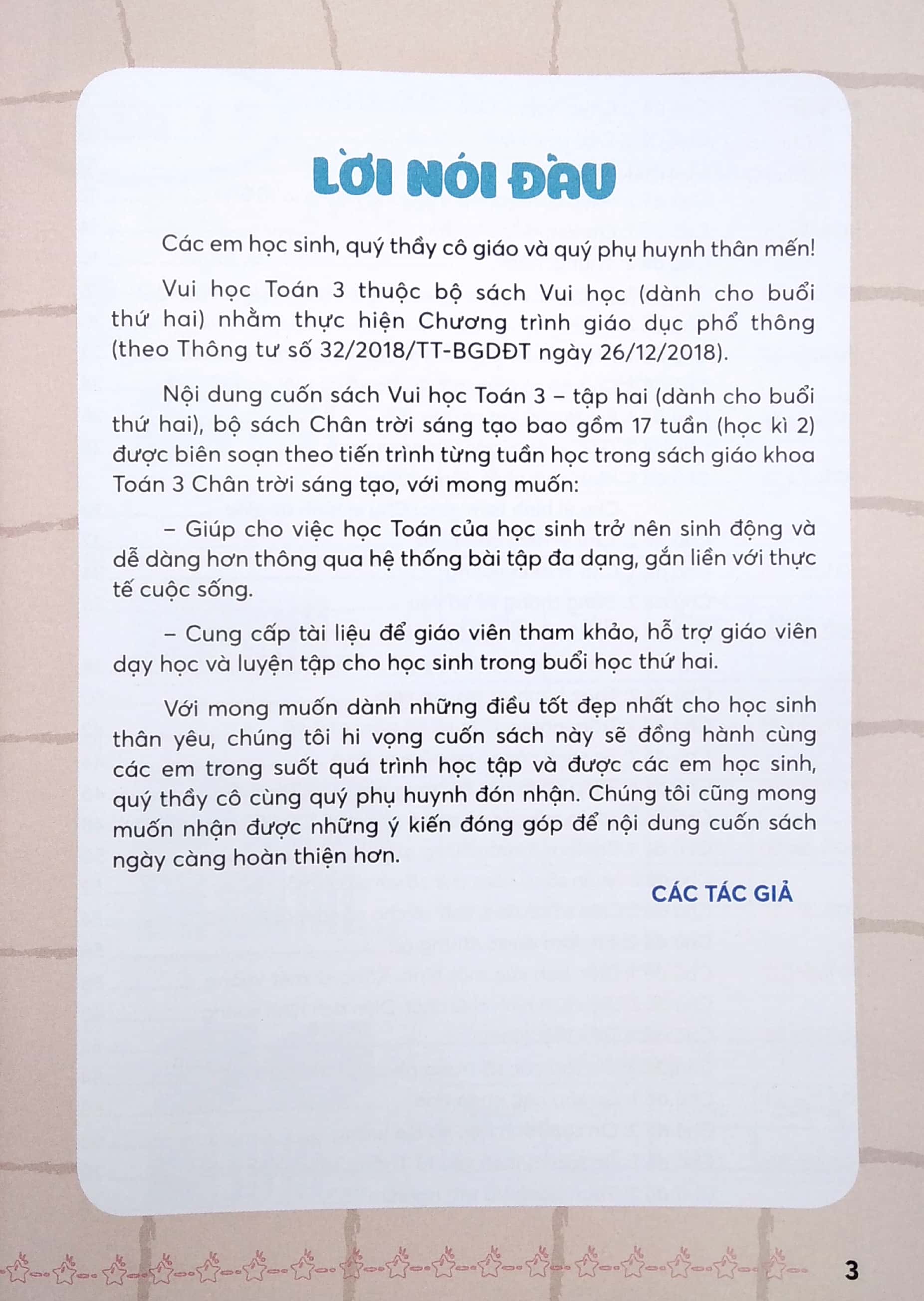 bộ vui học toán 3 - tập 2 (bộ chân trời sáng tạo) - Ảnh 3