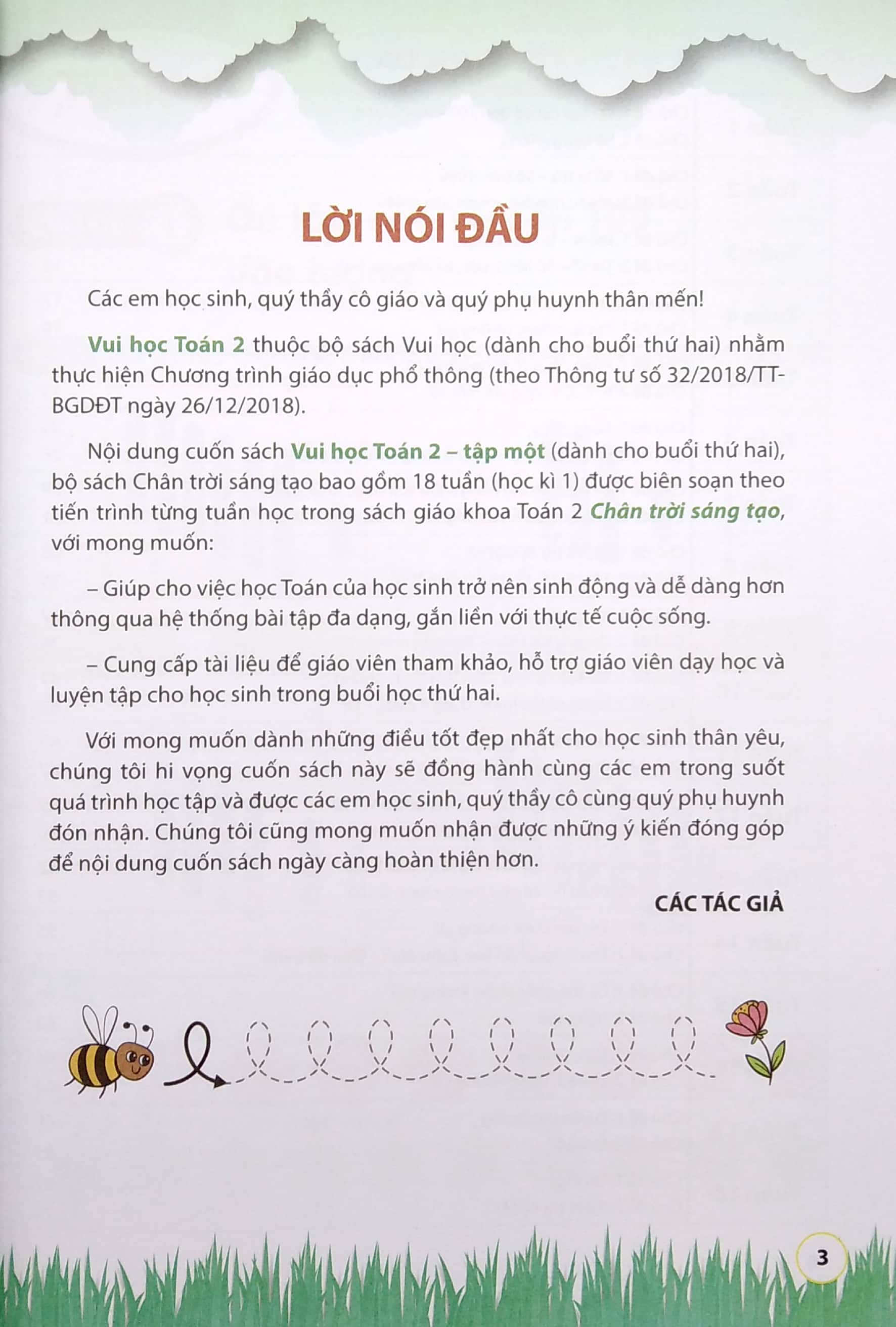 bộ vui học toán lớp 2 - tập 1 (dành cho buổi thứ hai - bộ sách chân trời sáng tạo) (2022) - Ảnh 3