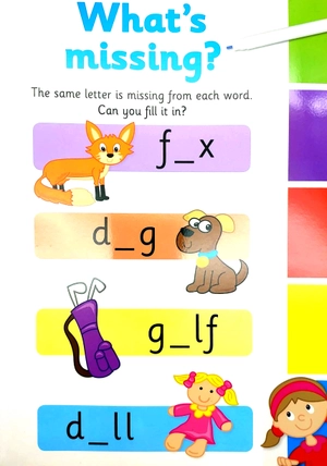 bộ wipe clean i can spell - book with pen age 6+ - Ảnh 5