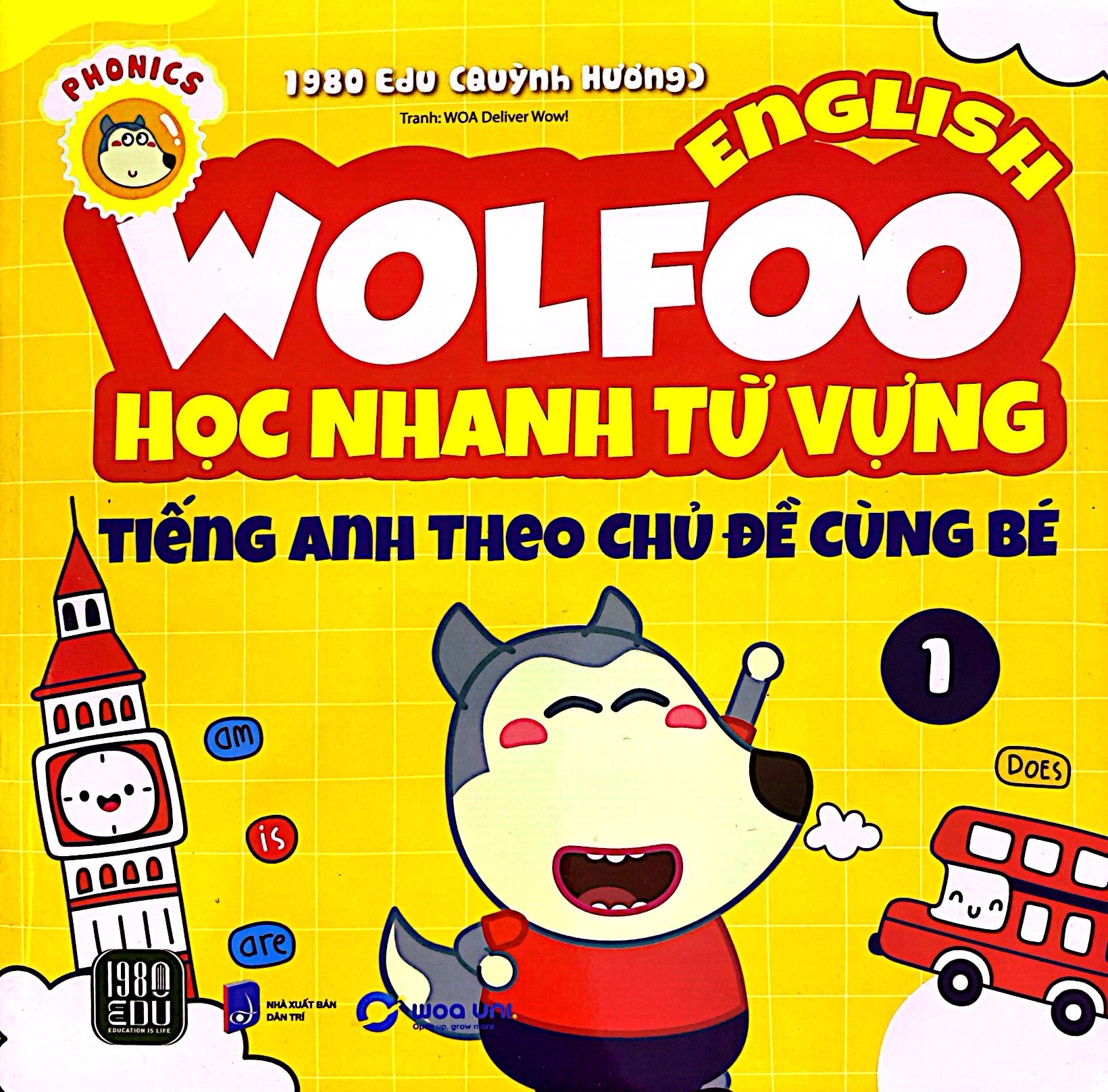 bộ wolfoo english - học nhanh từ vựng tiếng anh theo chủ đề cùng bé 1 - Ảnh 2