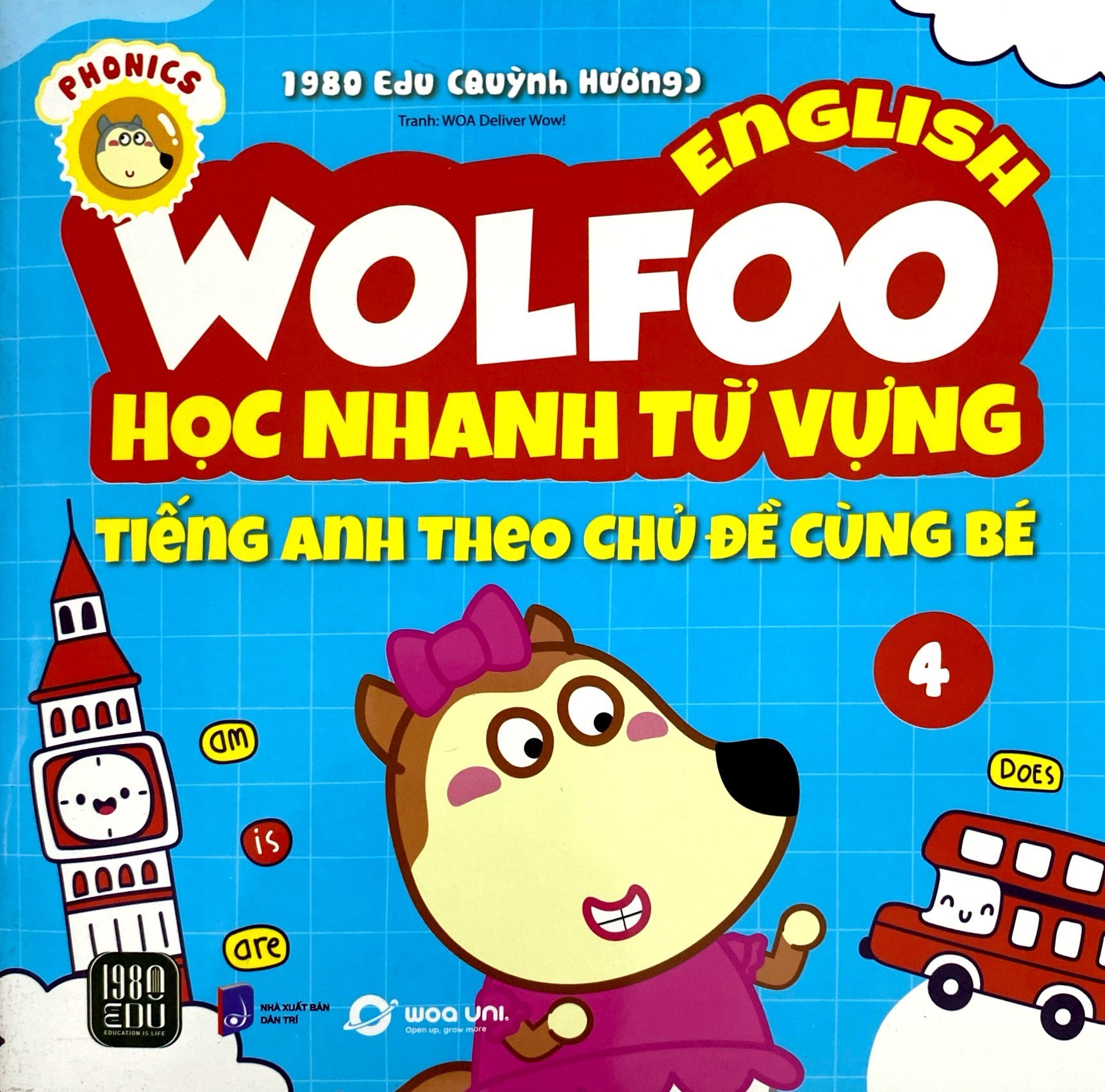 bộ wolfoo english - học nhanh từ vựng tiếng anh theo chủ đề cùng bé 4 - Ảnh 2