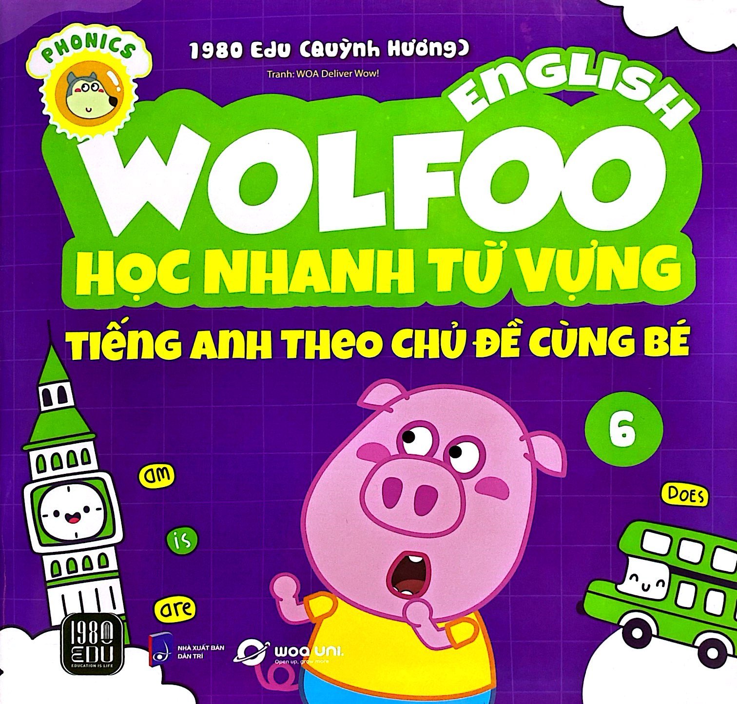 bộ wolfoo english - học nhanh từ vựng tiếng anh theo chủ đề cùng bé 6 - Ảnh 2
