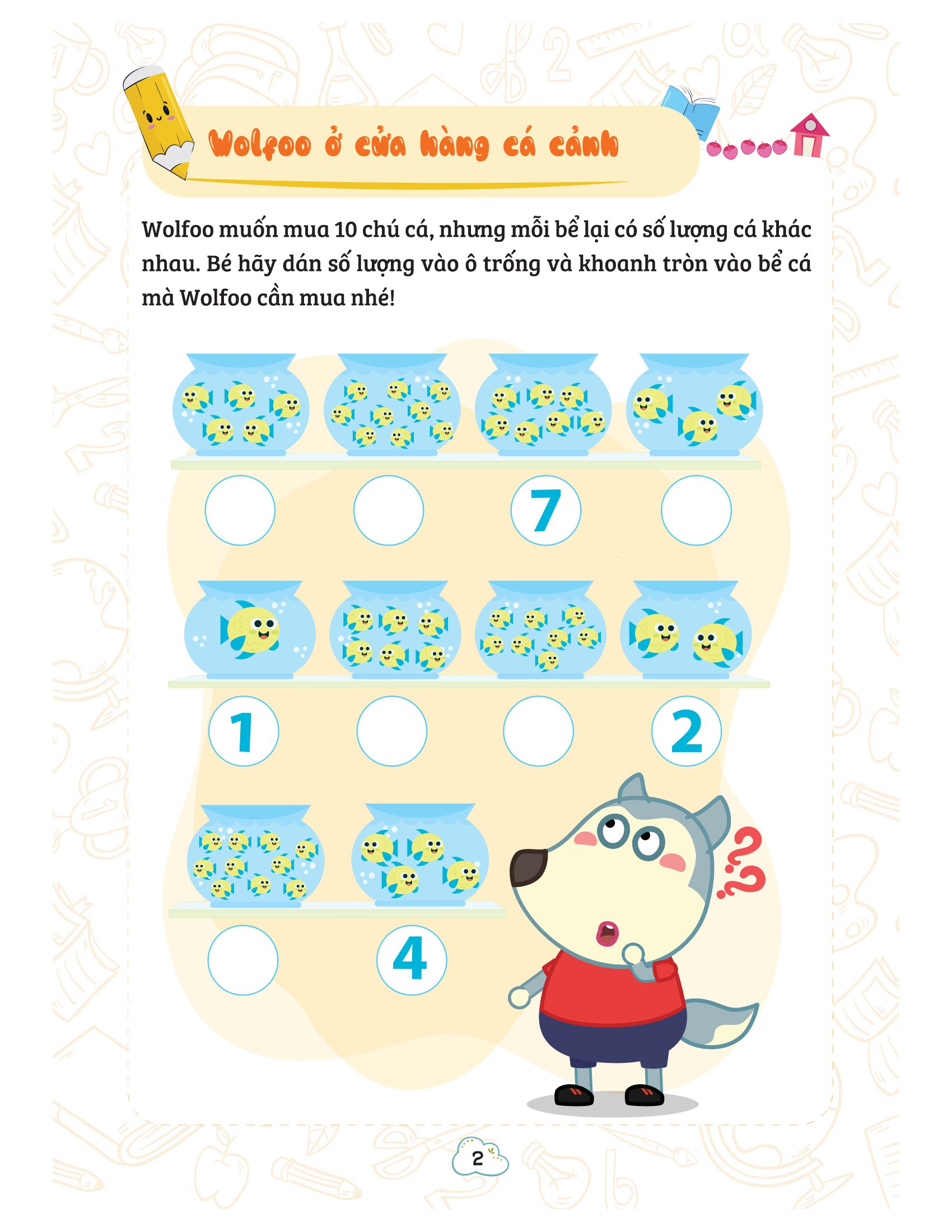 bộ wolfoo khám phá toán học vui - tập 2 - Ảnh 3