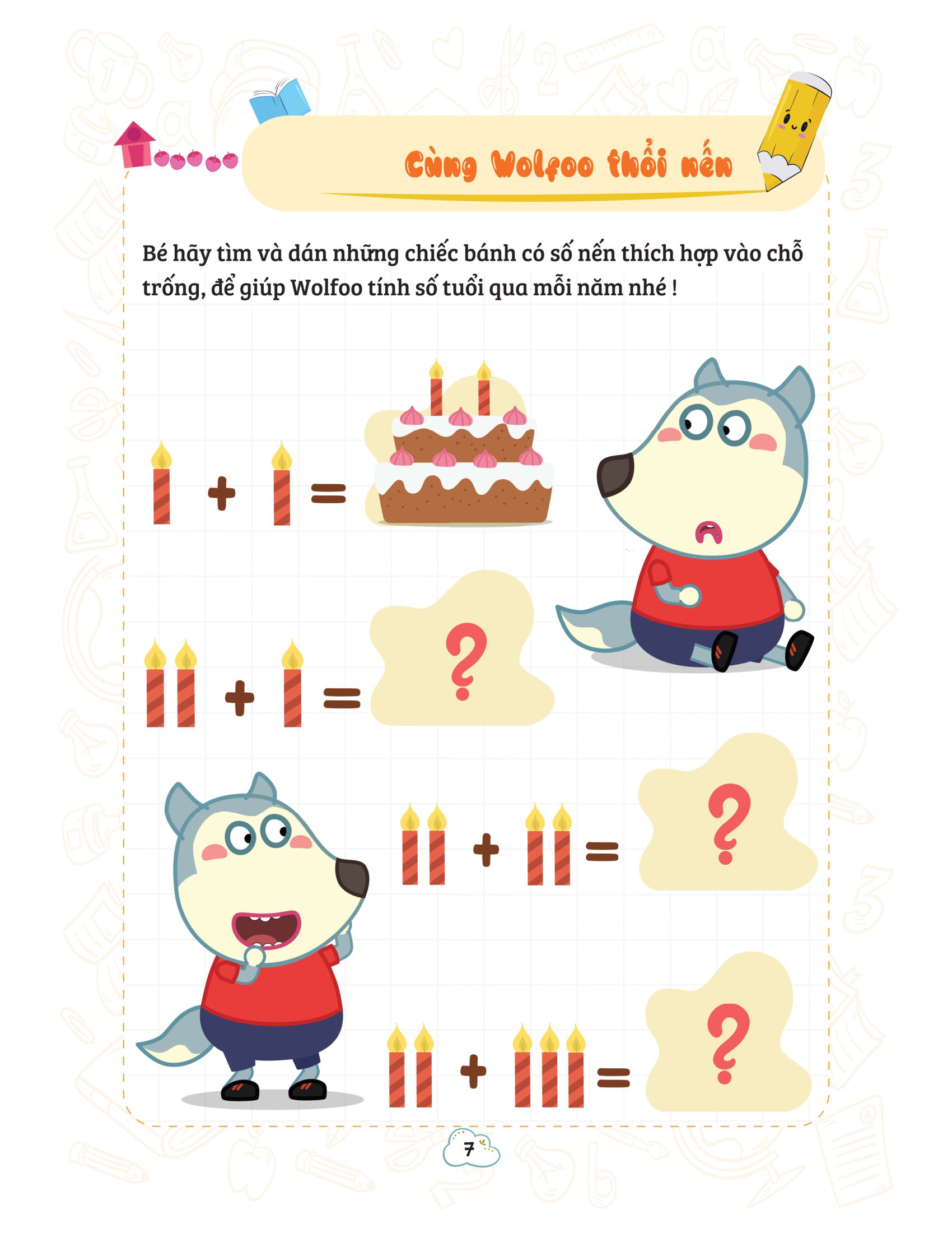 bộ wolfoo khám phá toán học vui - tập 3 - Ảnh 8