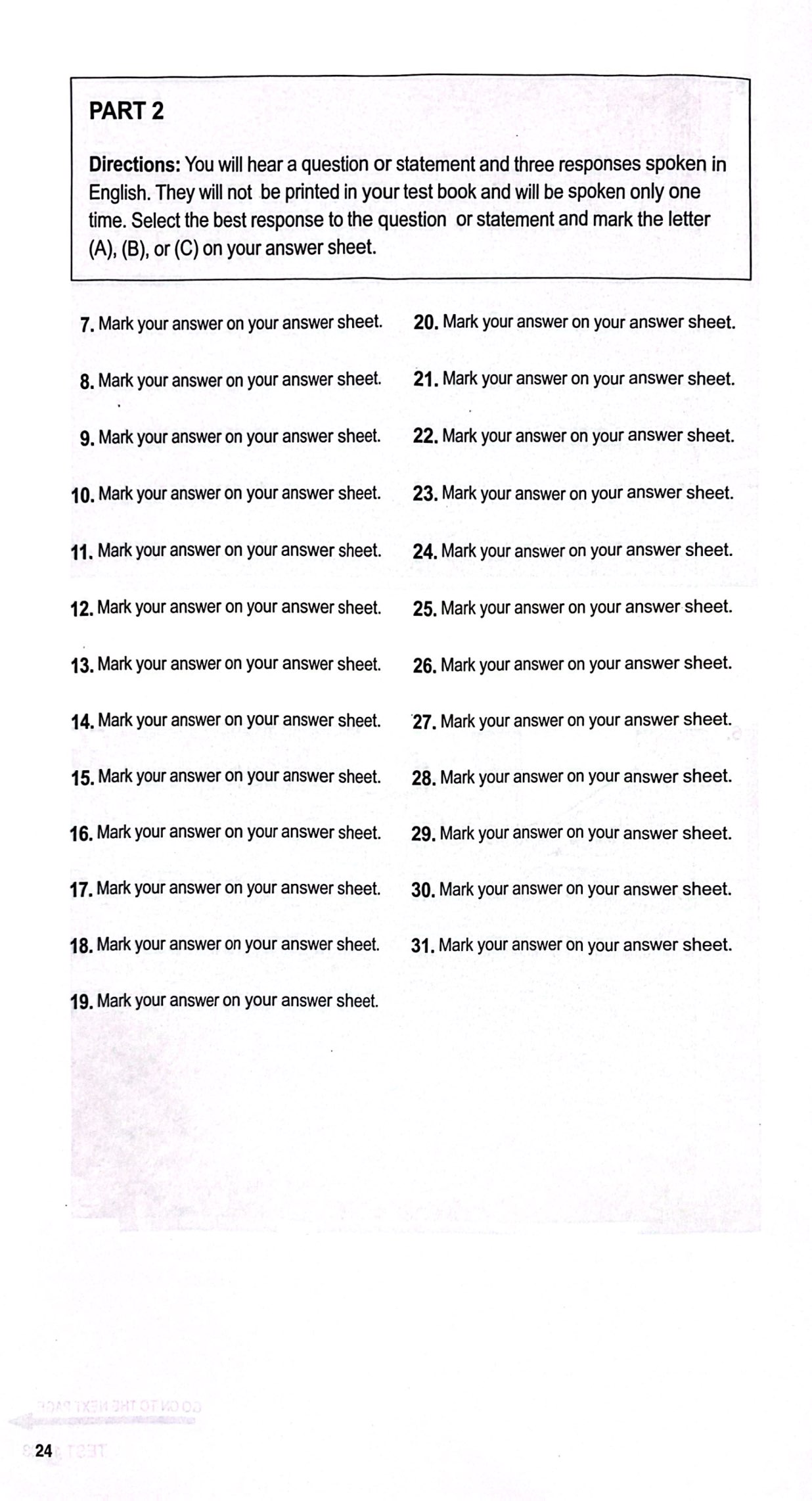 Bộ YBM Actual Toeic Tests LC 1000 - Vol 1 - Ảnh 6