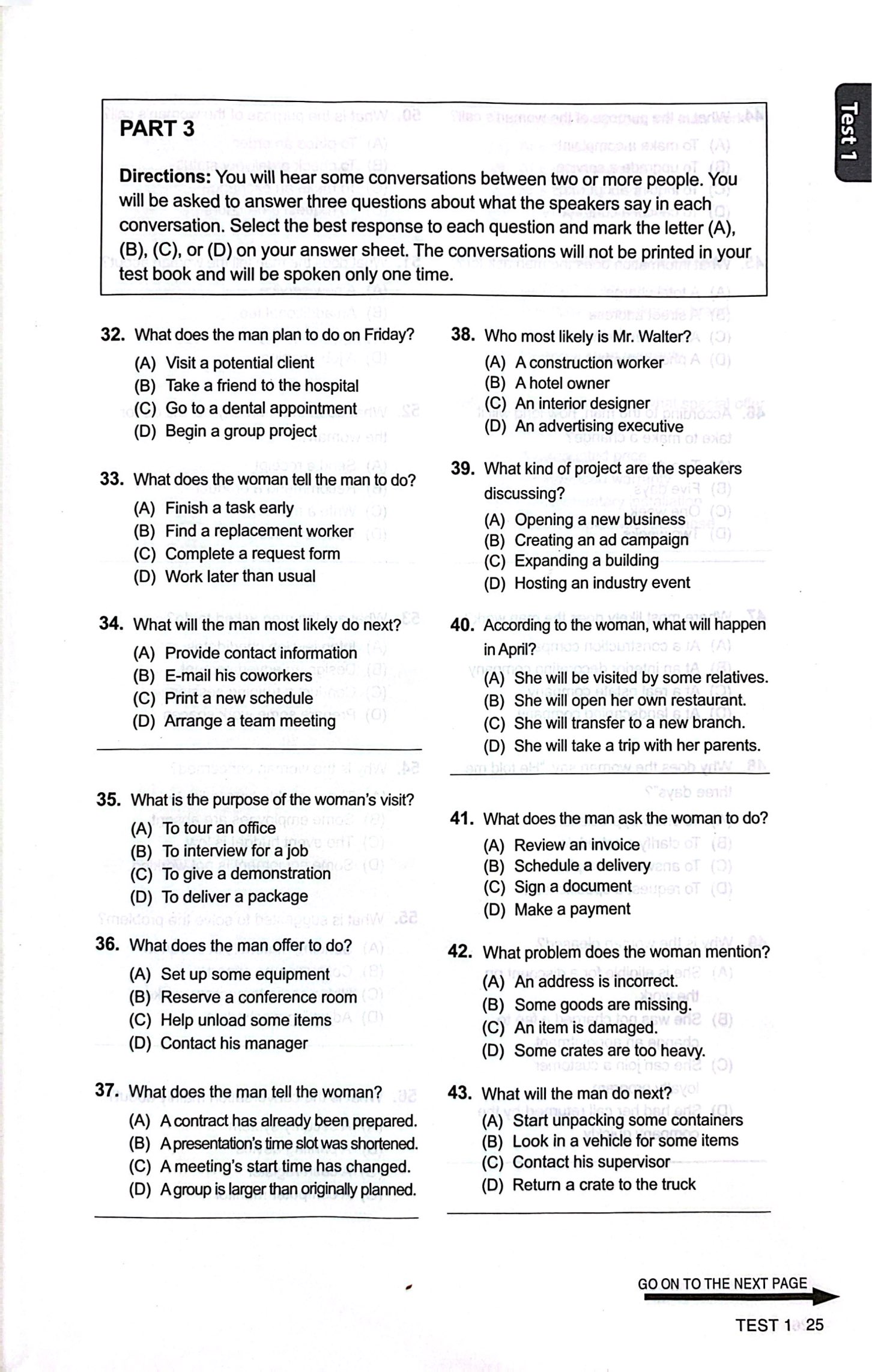 Bộ YBM Actual Toeic Tests LC 1000 - Vol 1 - Ảnh 7