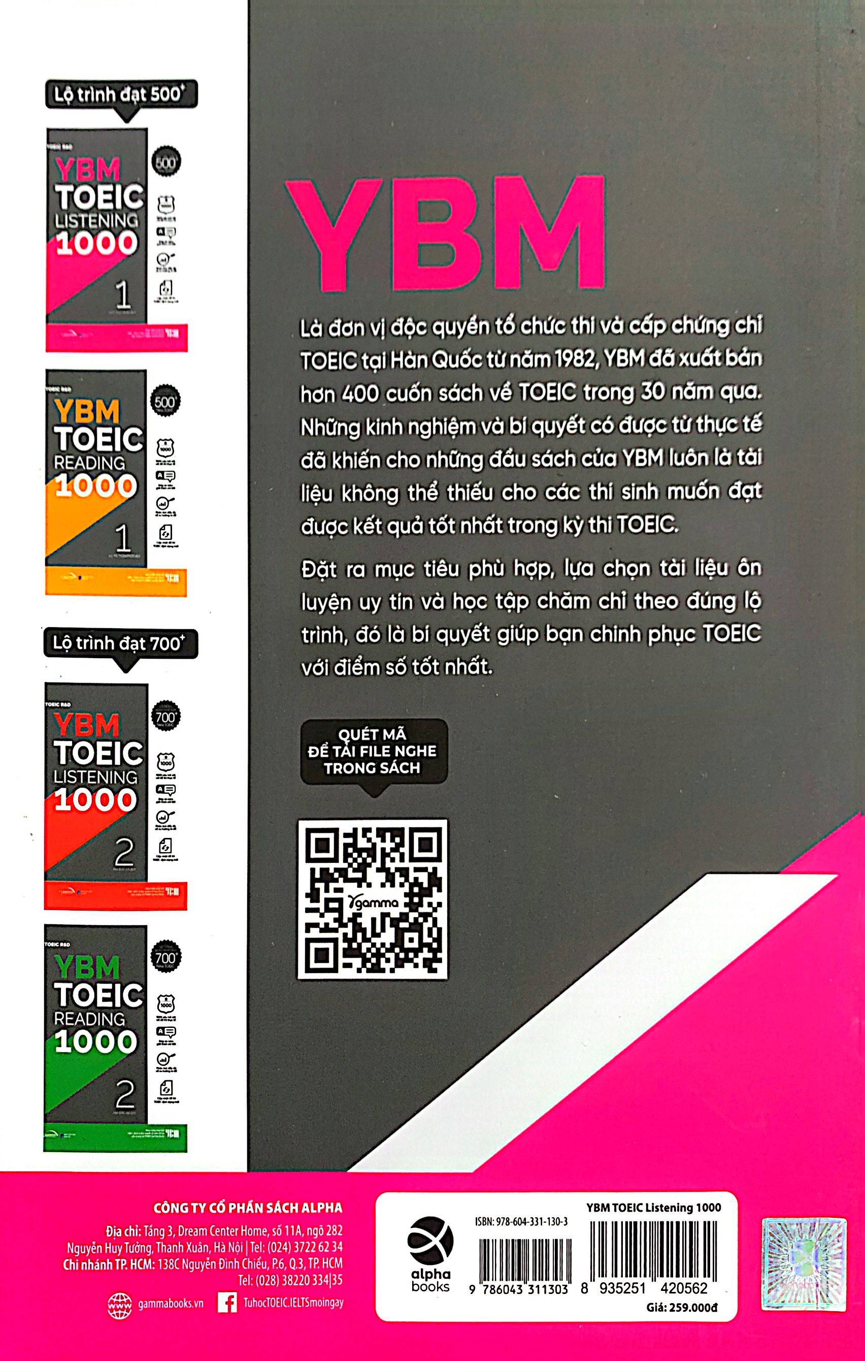 bộ ybm toeic listening 1000 - vol 1 (tái bản 2023) - Ảnh 8