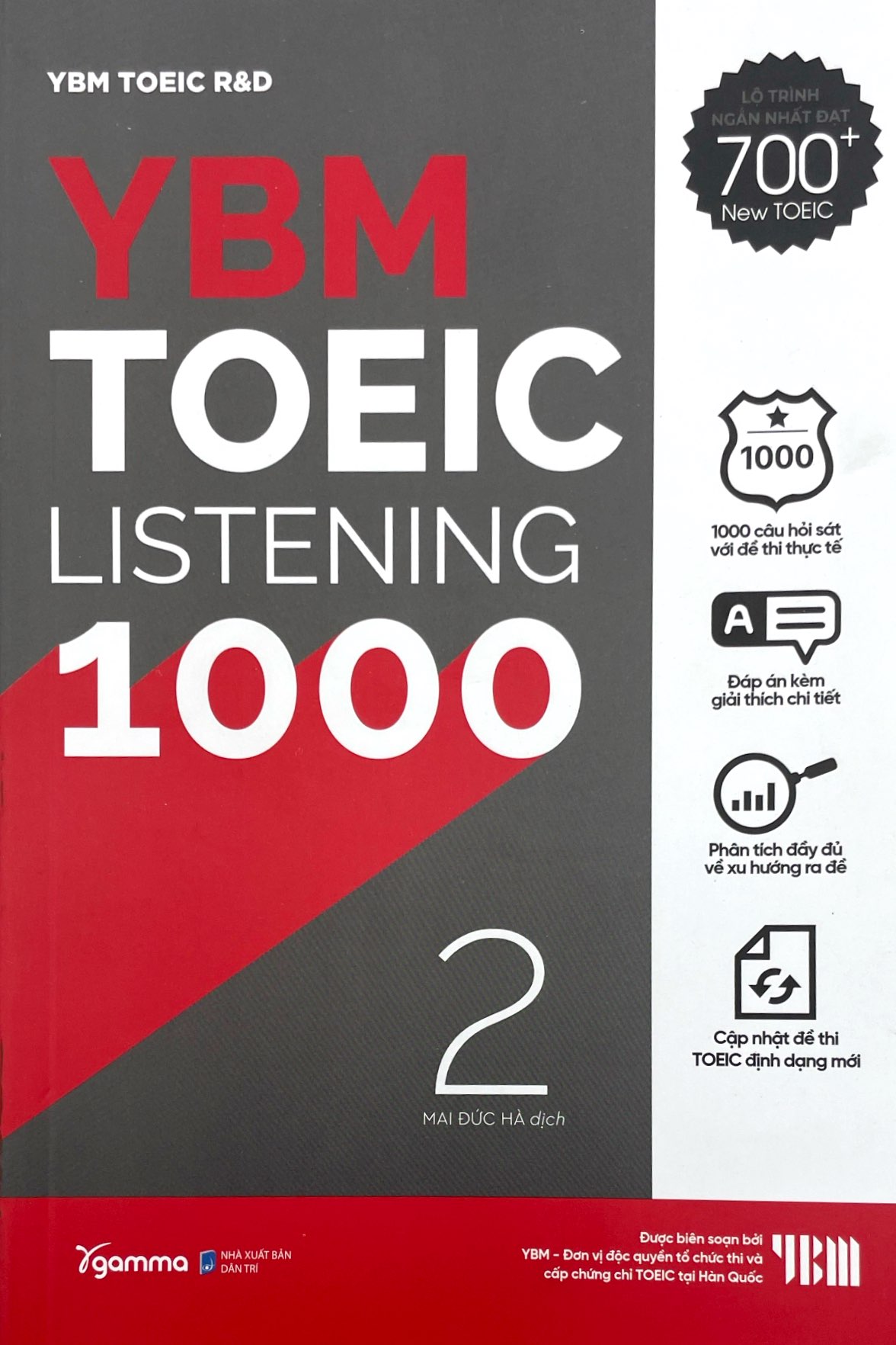 bộ ybm toeic listening 1000 - vol 2 (tái bản 2023) - Ảnh 2