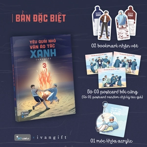 bộ yêu quái nhỏ vận áo tấc xanh - tập 3 - bản đặc biệt - tặng kèm 2 bookmark bế hình nhân vật + 1 móc khóa acrylic + 3 postcard bồi cứng (1 postcard random chữ ký tác giả) - Ảnh 2