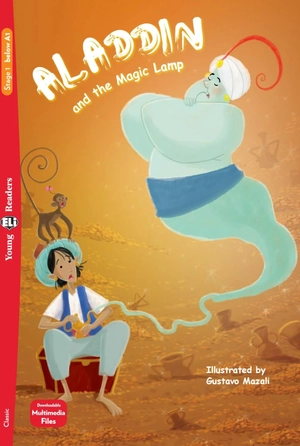 bộ young eli readers - aladdin and the magic lamp - stage 1 below a1 - downloadable multimedia - Ảnh 2