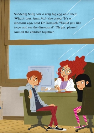 bộ young eli readers - dr domuch and the dinosaur egg - stage 3 a1.1 - downloadable audio files - Ảnh 5