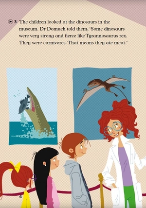 bộ young eli readers - dr domuch and the dinosaur egg - stage 3 a1.1 - downloadable audio files - Ảnh 6