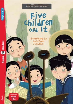 bộ young eli readers - five children and it - stage 3 a1.1 - downloadable audio files - Ảnh 2