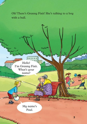 bộ young eli readers - granny fixit and the ball - stage 1 below a1 - downloadable audio files - Ảnh 5