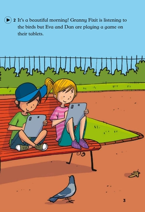 bộ young eli readers - granny fixit and the video game - stage 1 below a1 - downloadable multimedia - Ảnh 4