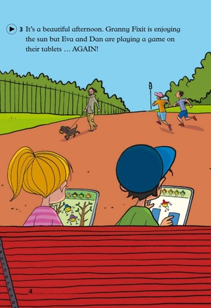 bộ young eli readers - granny fixit and the video game - stage 1 below a1 - downloadable multimedia - Ảnh 5