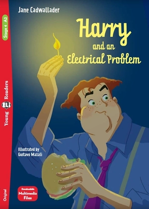 bộ young eli readers - harry and an electrical problem - stage 4 a2 - downloadable multimedia - Ảnh 2