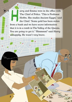 bộ young eli readers - harry and the egyptian tomb - stage 4 a2 - downloadable multimedia - Ảnh 3