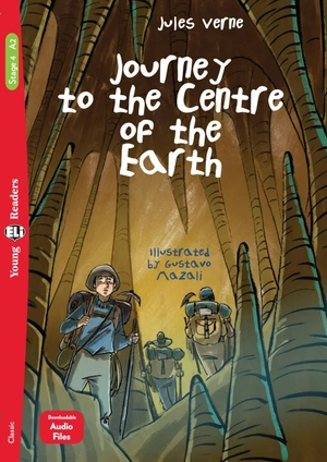 bộ young eli readers - journey to the centre of the earth - stage 4 a2 - downloadable audio files - Ảnh 2