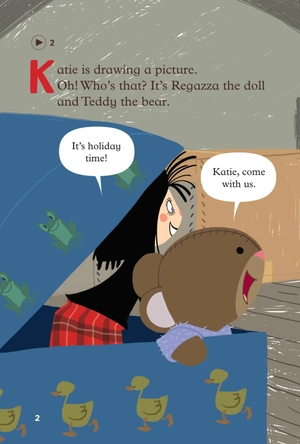 bộ young eli readers - katieℹs happy holiday - stage 1 below a1 - downloadable multimedia - Ảnh 3