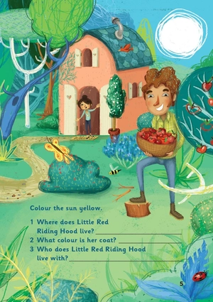 bộ young eli readers - little red riding hood - stage 1 below a1 - downloadable multimedia - Ảnh 3