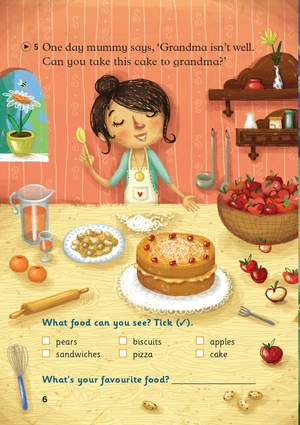 bộ young eli readers - little red riding hood - stage 1 below a1 - downloadable multimedia - Ảnh 4