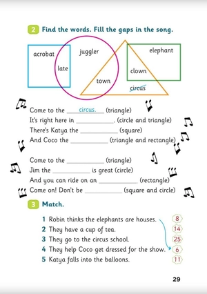 bộ young eli readers - pb3 and coco the clown - stage 2 a1 - downloadable multimedia - Ảnh 10