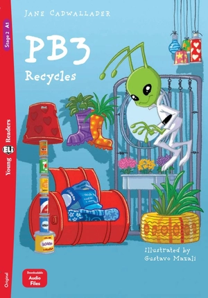 bộ young eli readers - pb3 recycles - stage 2 a1 - downloadable audio files - Ảnh 2