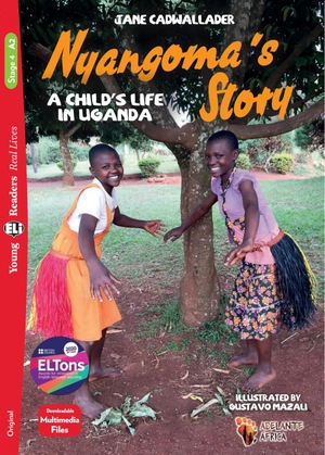 bộ young eli readers real lives - nyangomaℹs story a childℹs life in uganda - stage 4 a2 - downloadable multimedia files - Ảnh 2