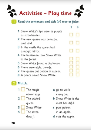 bộ young eli readers - snow white and the seven dwarfs - stage 3 a1.1 - downloadable multimedia - Ảnh 9