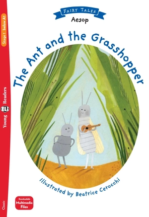 bộ young eli readers - the ant and the grasshopper - stage 1 below a1 - downloadable multimedia - Ảnh 2