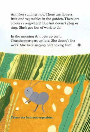 bộ young eli readers - the ant and the grasshopper - stage 1 below a1 - downloadable multimedia - Ảnh 4