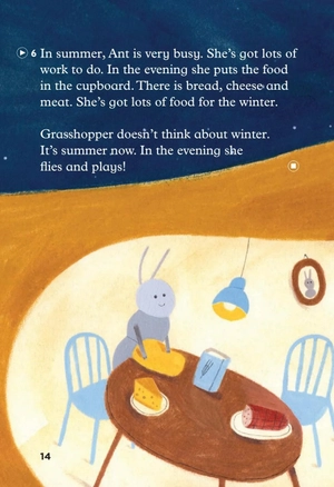bộ young eli readers - the ant and the grasshopper - stage 1 below a1 - downloadable multimedia - Ảnh 5