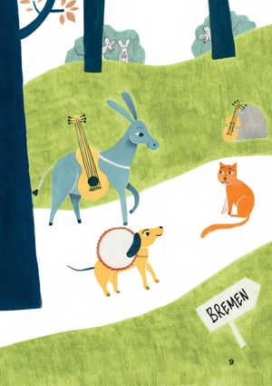 bộ young eli readers - the bremen town musicians - stage 2 a1 - downloadable multimedia - Ảnh 10