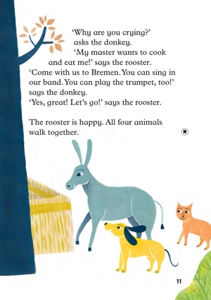 bộ young eli readers - the bremen town musicians - stage 2 a1 - downloadable multimedia - Ảnh 13