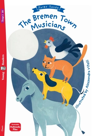 bộ young eli readers - the bremen town musicians - stage 2 a1 - downloadable multimedia - Ảnh 2