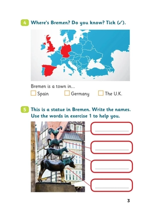 bộ young eli readers - the bremen town musicians - stage 2 a1 - downloadable multimedia - Ảnh 4