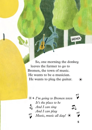 bộ young eli readers - the bremen town musicians - stage 2 a1 - downloadable multimedia - Ảnh 6