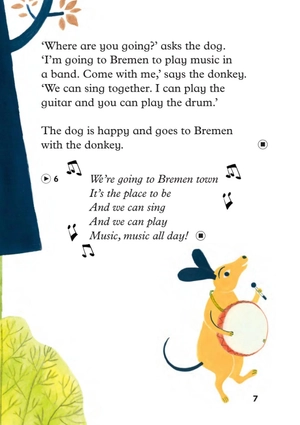 bộ young eli readers - the bremen town musicians - stage 2 a1 - downloadable multimedia - Ảnh 8