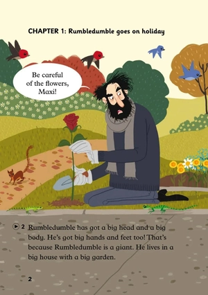 bộ young eli readers - the giant rumbledumble - stage 2 a1 - downloadable audio files - Ảnh 3